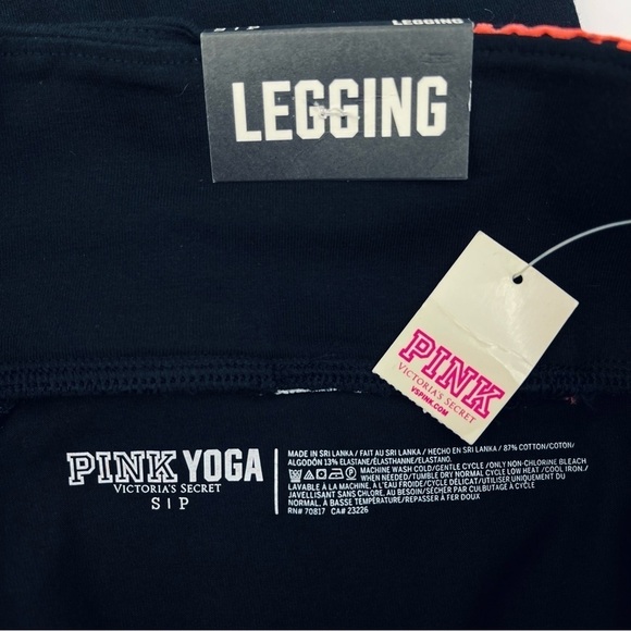 NWT PINK Victoria’s Secret Black Yoga Leggings Size Small - Picture 5 of 6